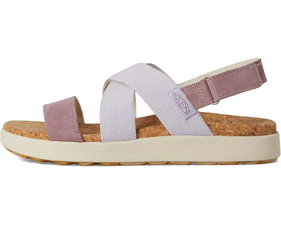 Босоножки KEEN Elle Crisscross на платформе с переплетением и застежкой-пряжкой
