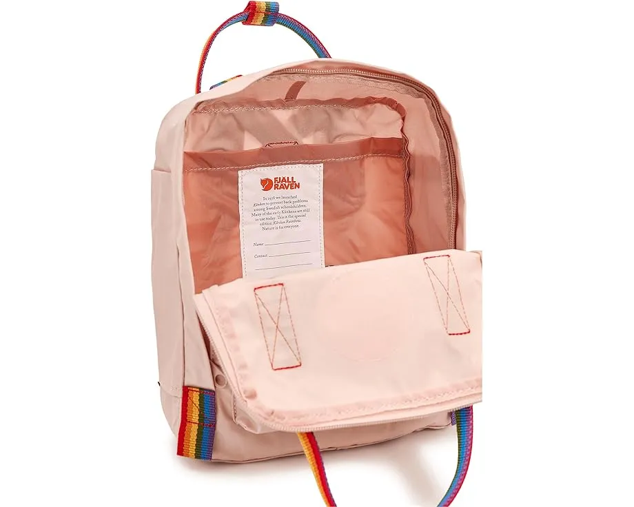Рюкзак Fjällräven Kanken Rainbow Mini с радужными лямками