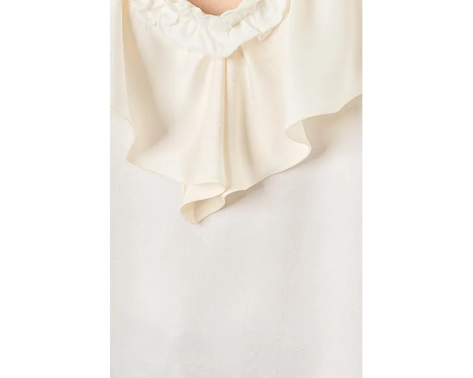 Топ Liverpool Los Angeles без рукавов с рюшами спереди из комбинированного трикотажа