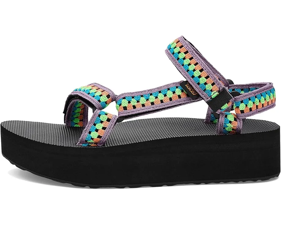 Сандалии Teva Flatform Universal Prism с ремешками в стиле вязания крючком