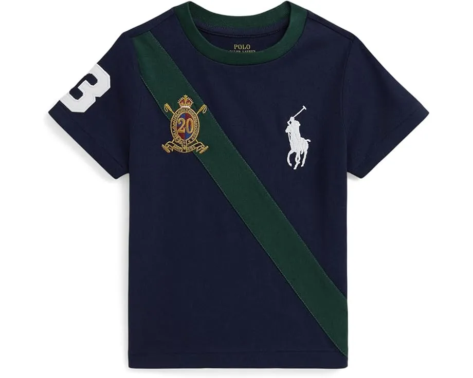 Футболка Big Pony 20th Anniversary Crest Polo Ralph Lauren Kids для малышей и младших детей