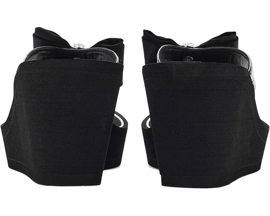 Сандалии GUESS Stazie с бантом и клиновидным каблуком