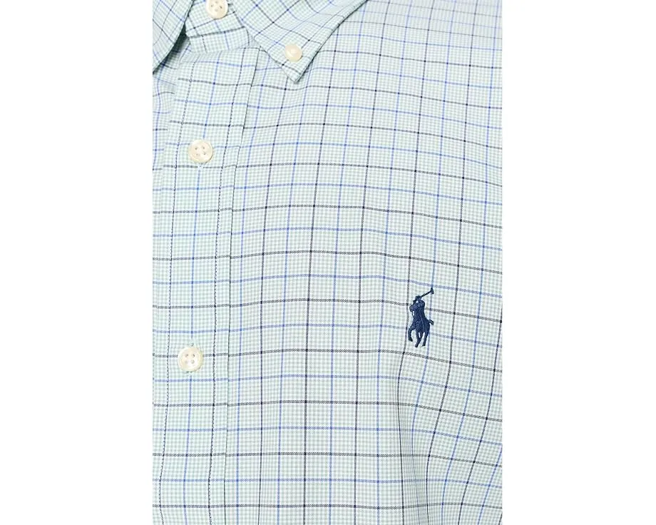Polo Ralph Lauren классическая рубашка-поло в клетку Green Blue Multi