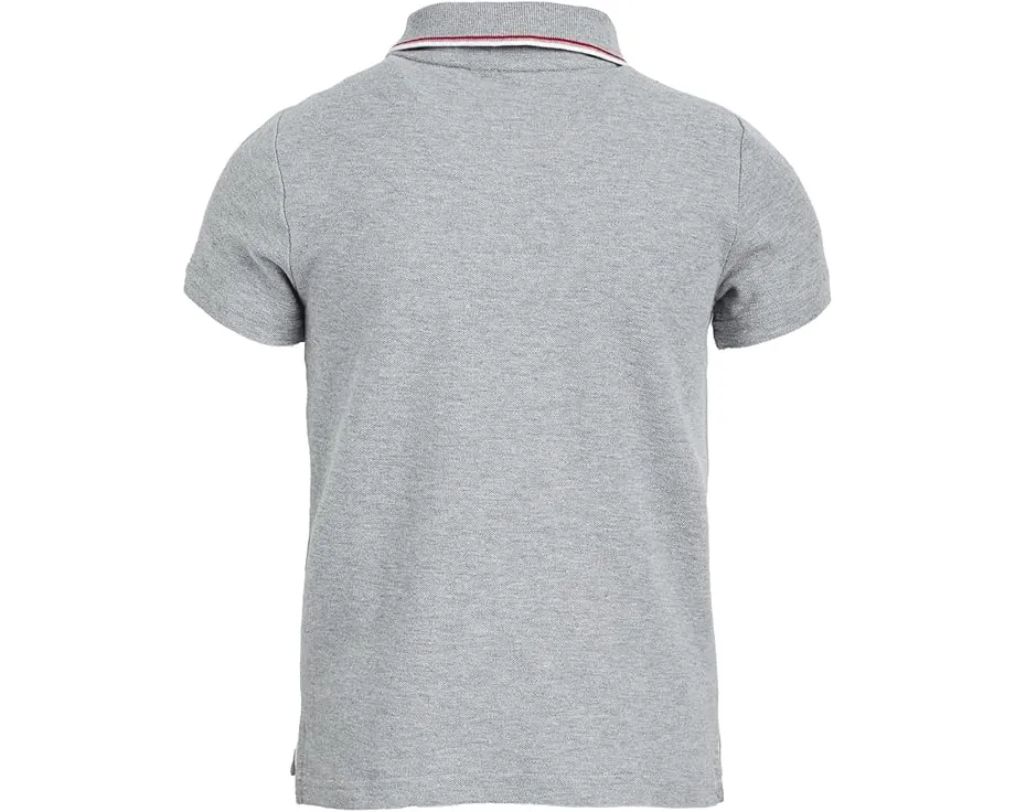 Поло из пике Janie and Jack с короткими рукавами и тремя пуговицами