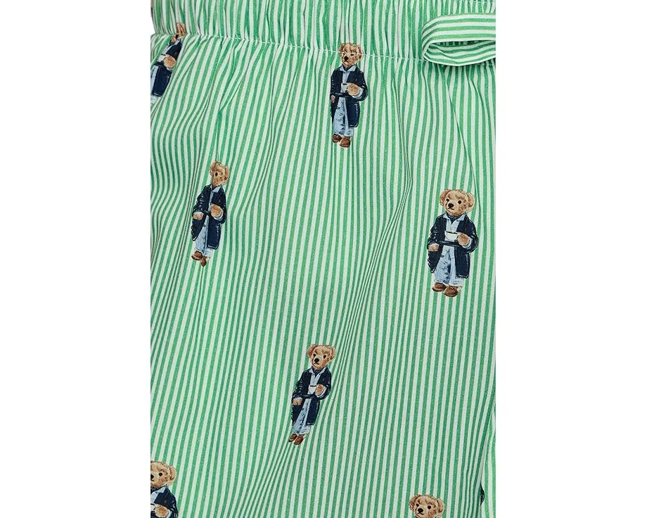 Пижамные брюки Polo Ralph Lauren с принтом в виде медведя и свободным кроем