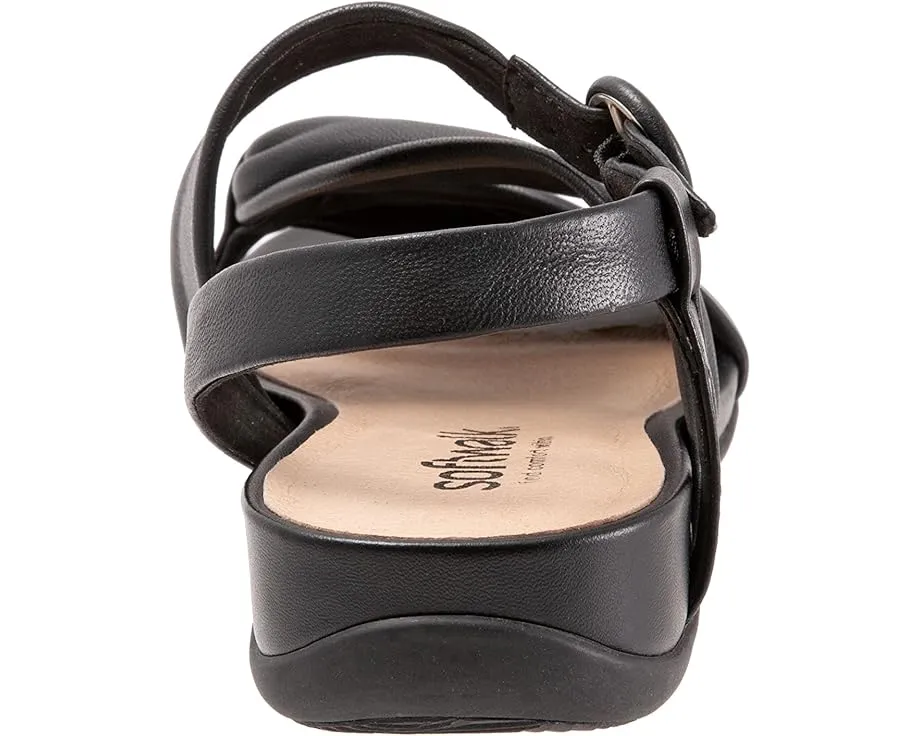 Балетки SoftWalk Tieli с боковой пряжкой и скрытой резинкой