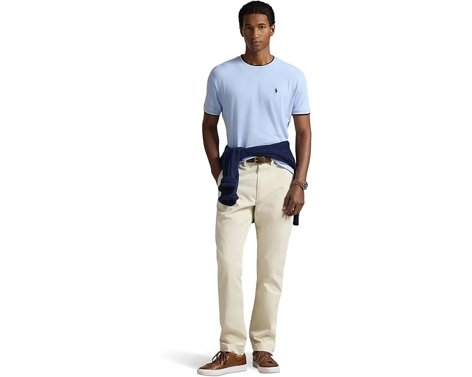 Классическая футболка Polo Ralph Lauren из стретч-сетки с коротким рукавом