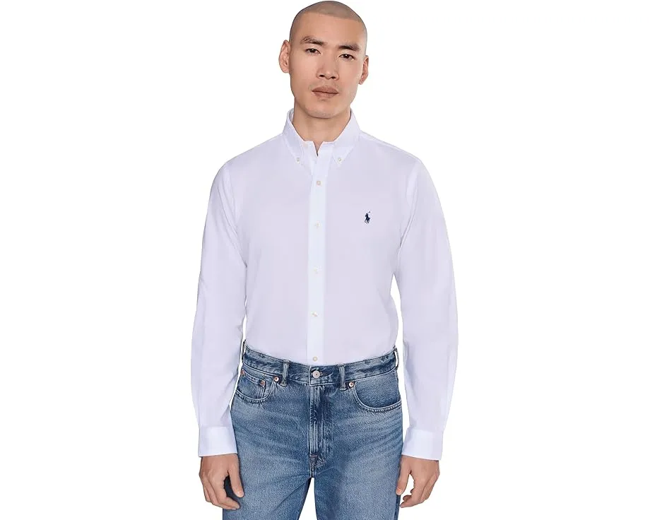 Классическая рубашка Polo Ralph Lauren из стрейч поплина