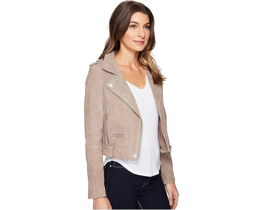 Косуха Blank NYC из замши с асимметричной застежкой и ремнем