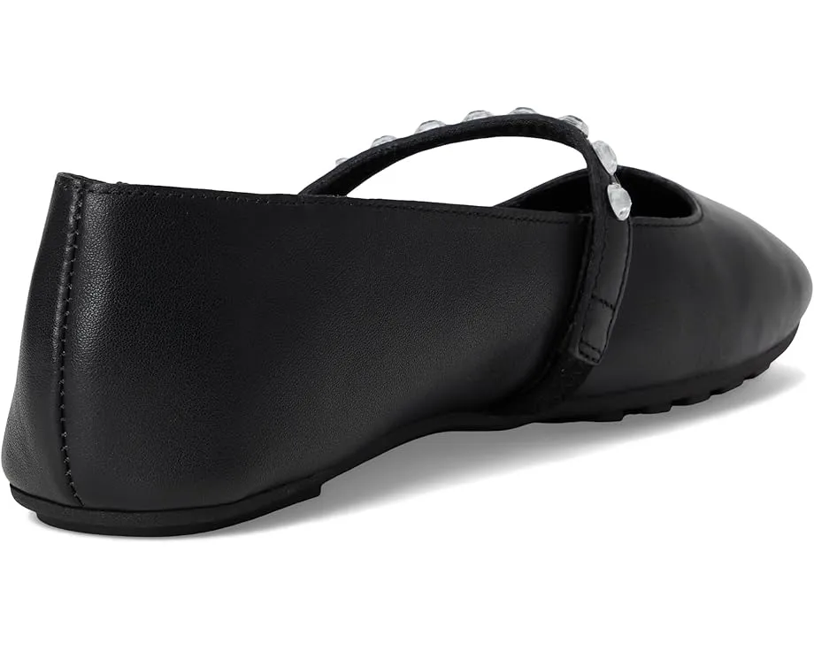 Балетки MLE-Karolin с ремешком и стразами на замше от MIA