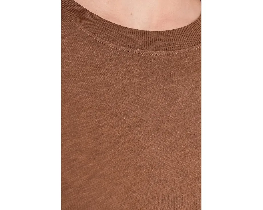 Кроп-футболка Michael Stars Grayson Cropped Crew Neck из хлопка Supima с прямым подолом
