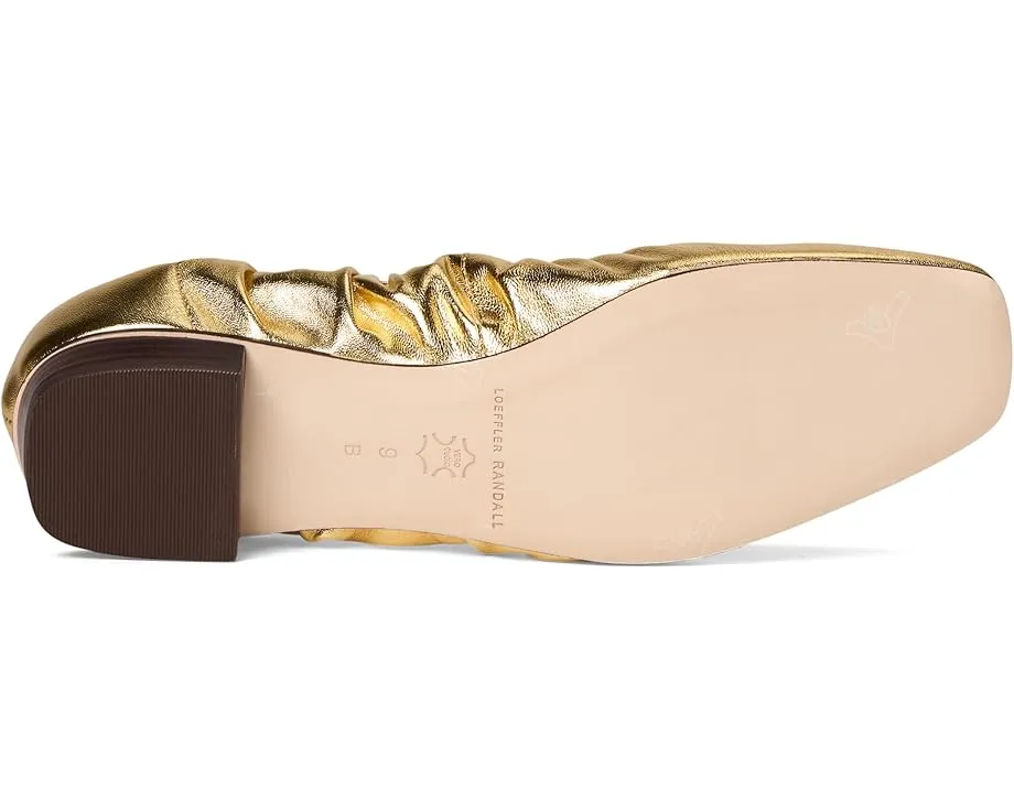 Балетки Loeffler Randall Tove с квадратным носком и металлическим отливом