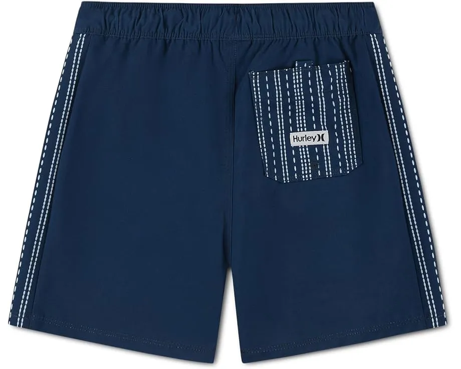 Шорты Hurley Kids Panel Seersucker Pull-On Swim Trunks с внутренней сеткой