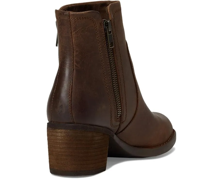 Ботильоны Born Rigby из итальянской кожи в мотовеянии с боковой молнией