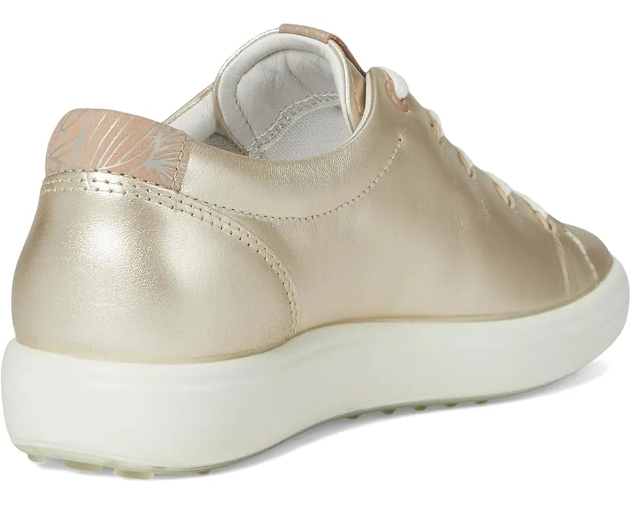Кроссовки ECCO Soft 7 Floral из натуральной кожи с цветочным принтом