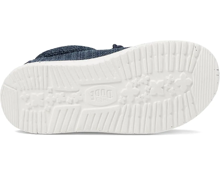 Детские слипоны Hey Dude Wally Stretch Sox с эластичными шнурками