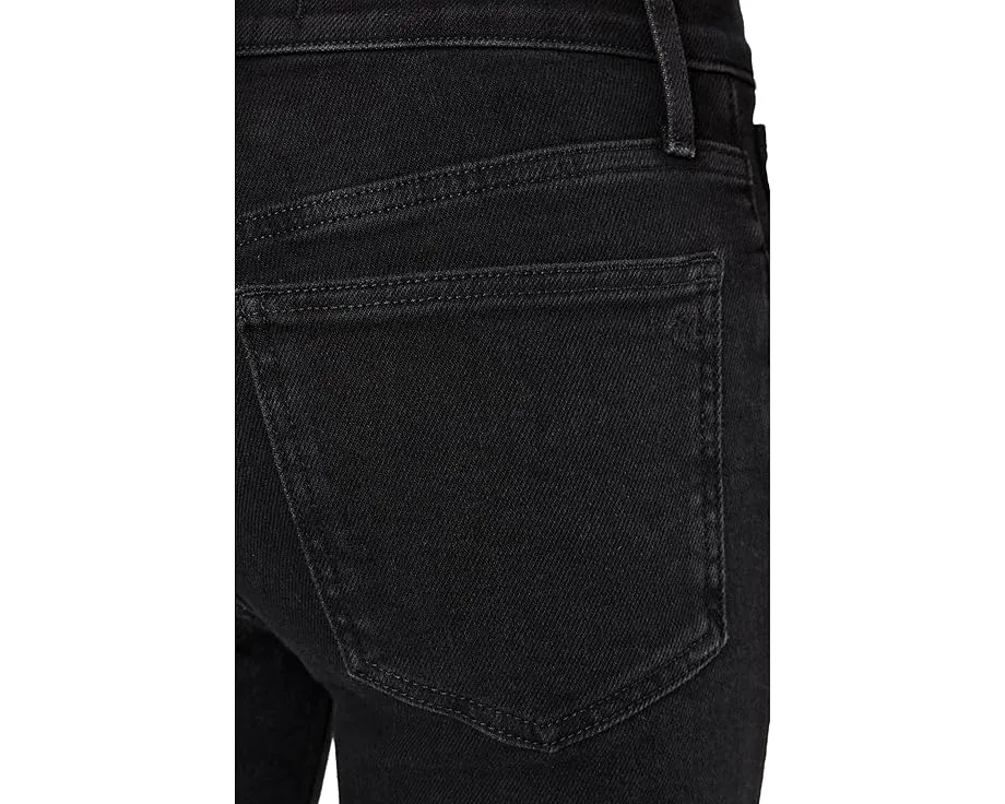 Облегающие расклешенные укороченные джинсы Madewell в цвете Black Rinse
