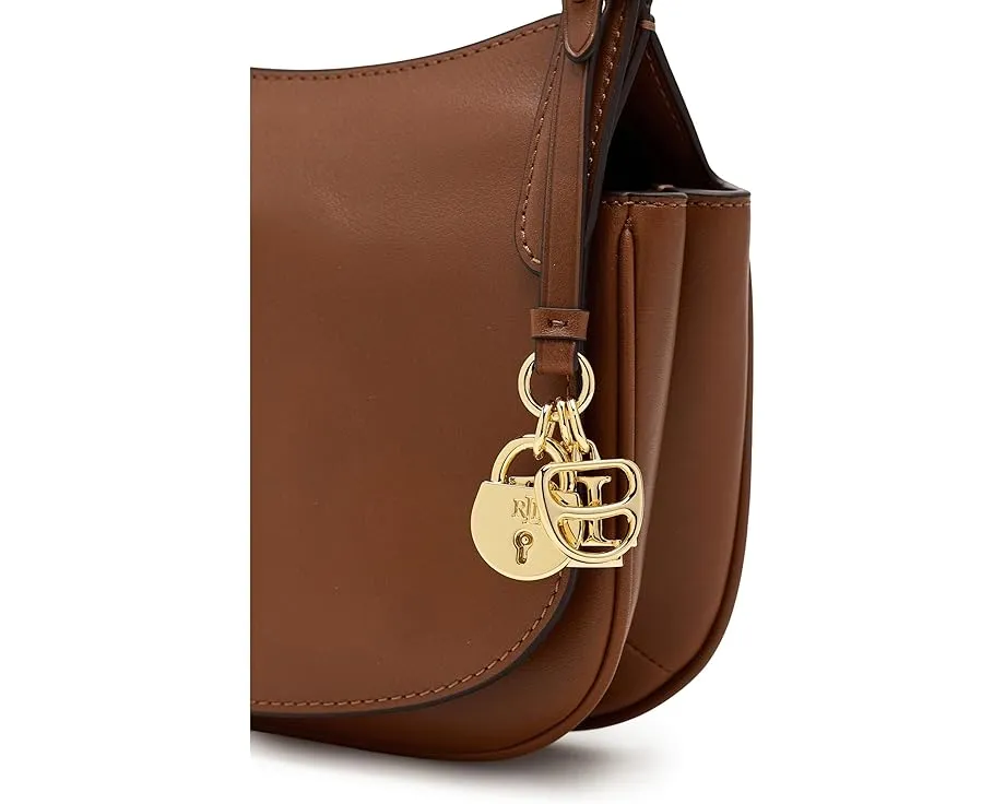 Средняя кожаная кроссбоди сумка Lauren Ralph Lauren Marcy с регулируемым ремнем