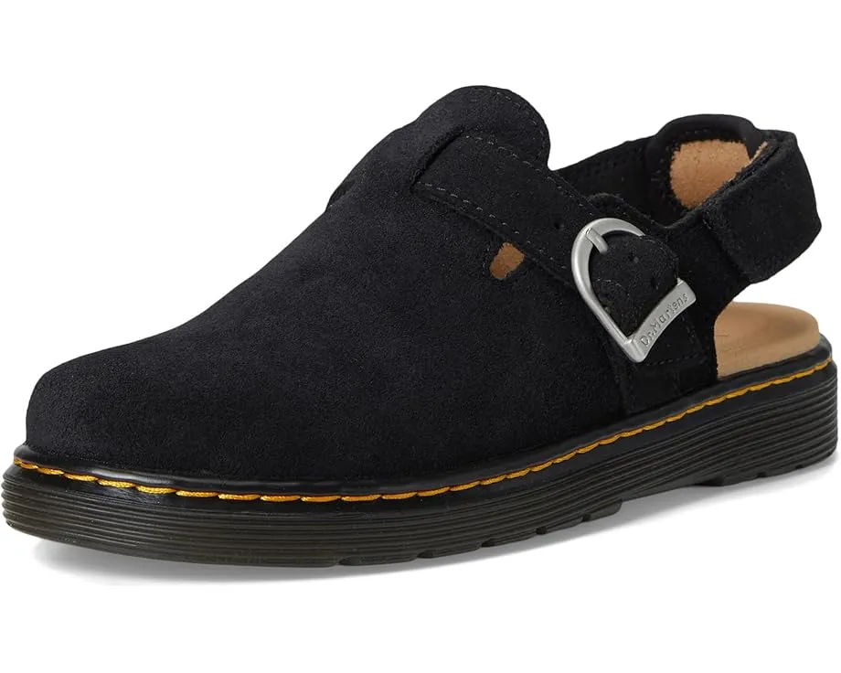 Dr. Martens Jorgie Y мюли для детей из мягкого замши с регулируемым ремнем