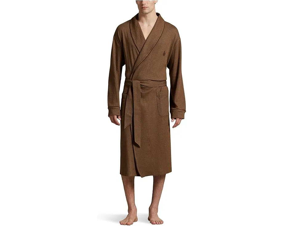 Халат Polo Ralph Lauren в елочку из хлопковой смеси