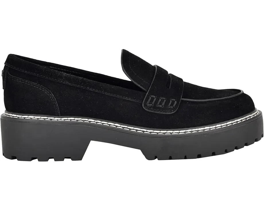 Лоферы Calvin Klein Suzie из кожи с тракционной подошвой и каблуком