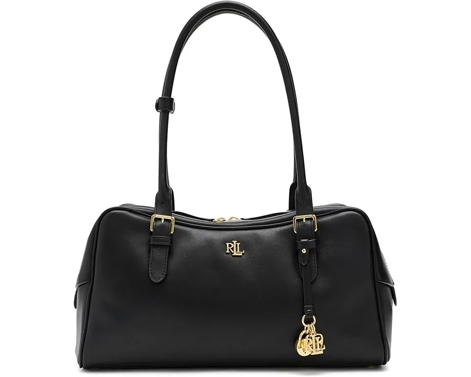 Большая сумка-сатчел Lauren Ralph Lauren из цельной кожи с молнией