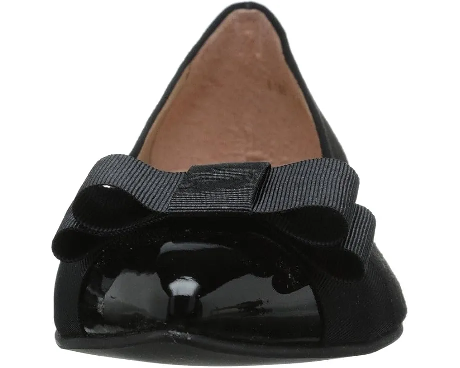 Балетки French Sole Onstage с бантом и лакированным мыском