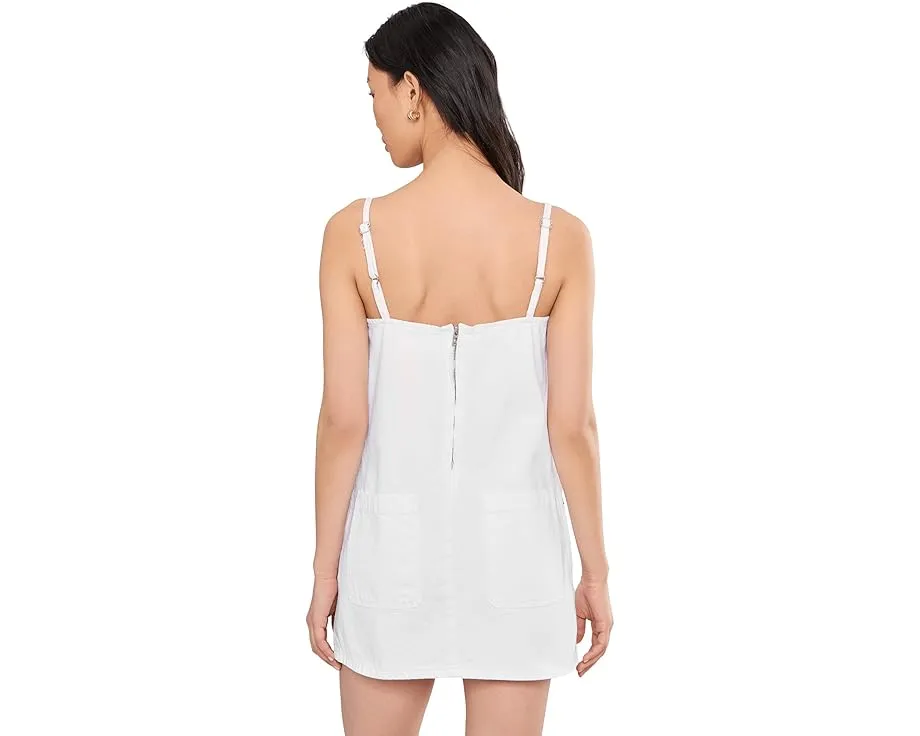 Head It The Clouds Tank Dress in White