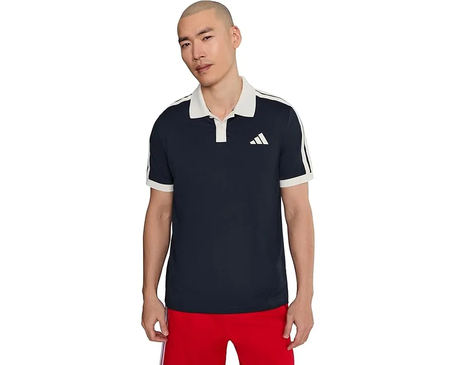 Поли теннисное adidas Heritage с коротким рукавом и воротником поло