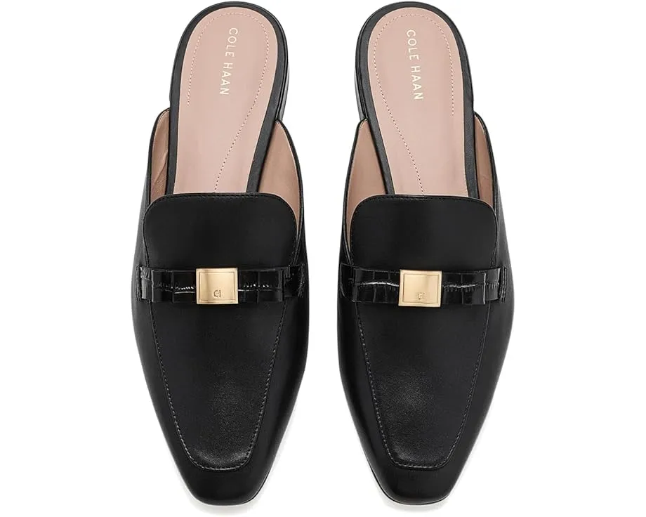 Cole Haan мюли Pasha Bow Mule из кожи с бантом