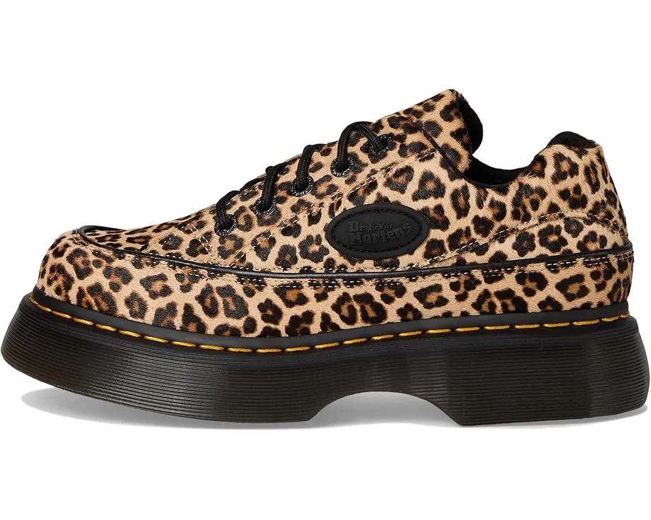 Кроссовки Dr. Martens Buzz 5-Eye с принтом под леопарда на массивной подошве