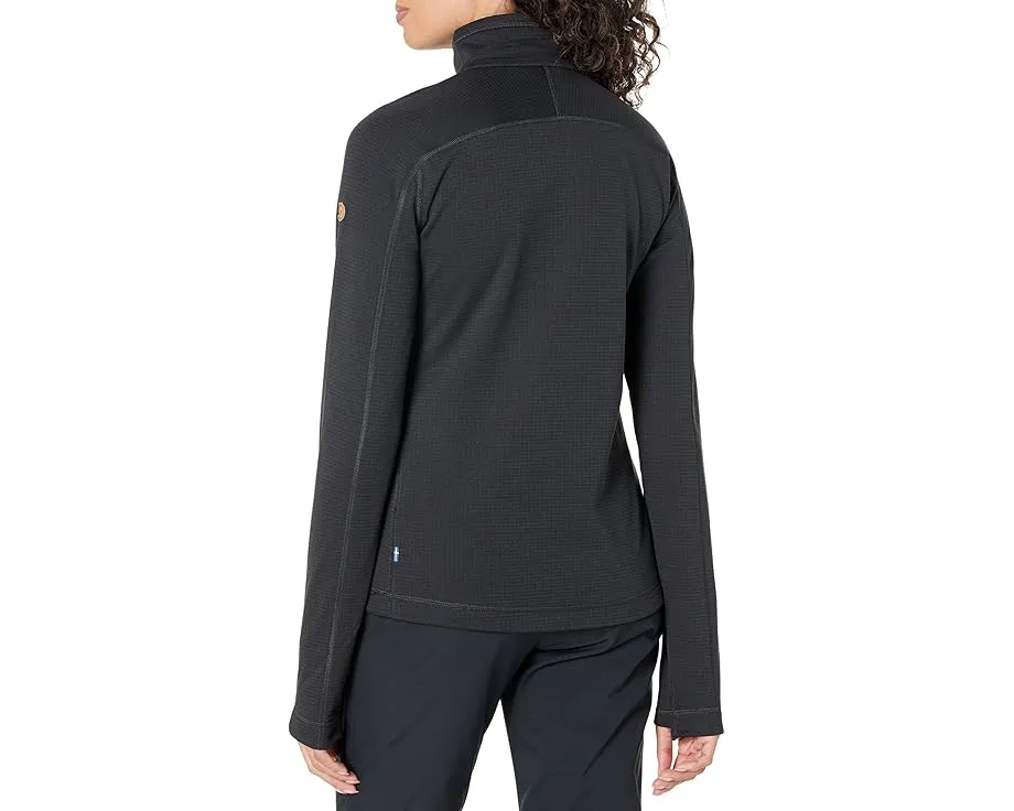 Теплая флисовая кофта Fjällräven Abisko Lite Fleece 1/2 Zip с отверстиями для большого пальца