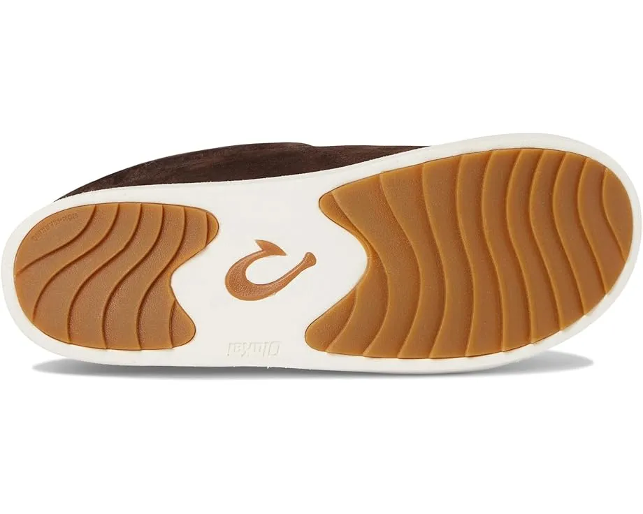 Тапочки-мюли Mani из кожи с шерстяной стелькой OluKai