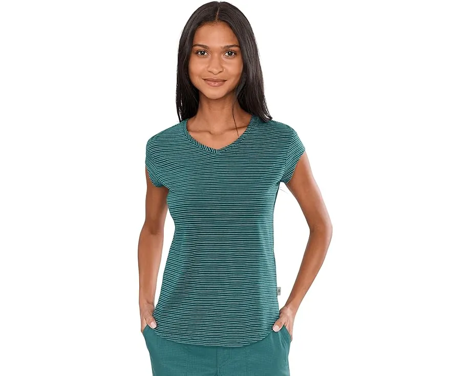 Футболка Royal Robbins Vacationer V-Neck Short Sleeve из смесовой ткани