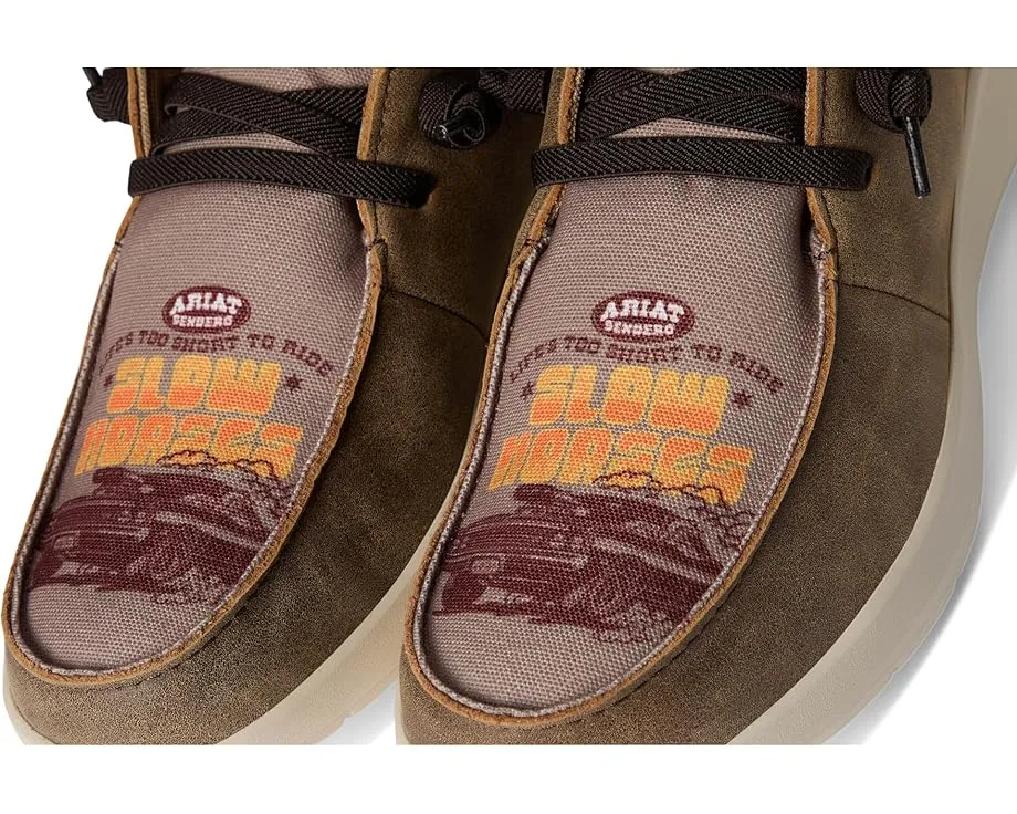 Мокасины Ariat Hilo Sendero из зерненой кожи и замши с графическим принтом