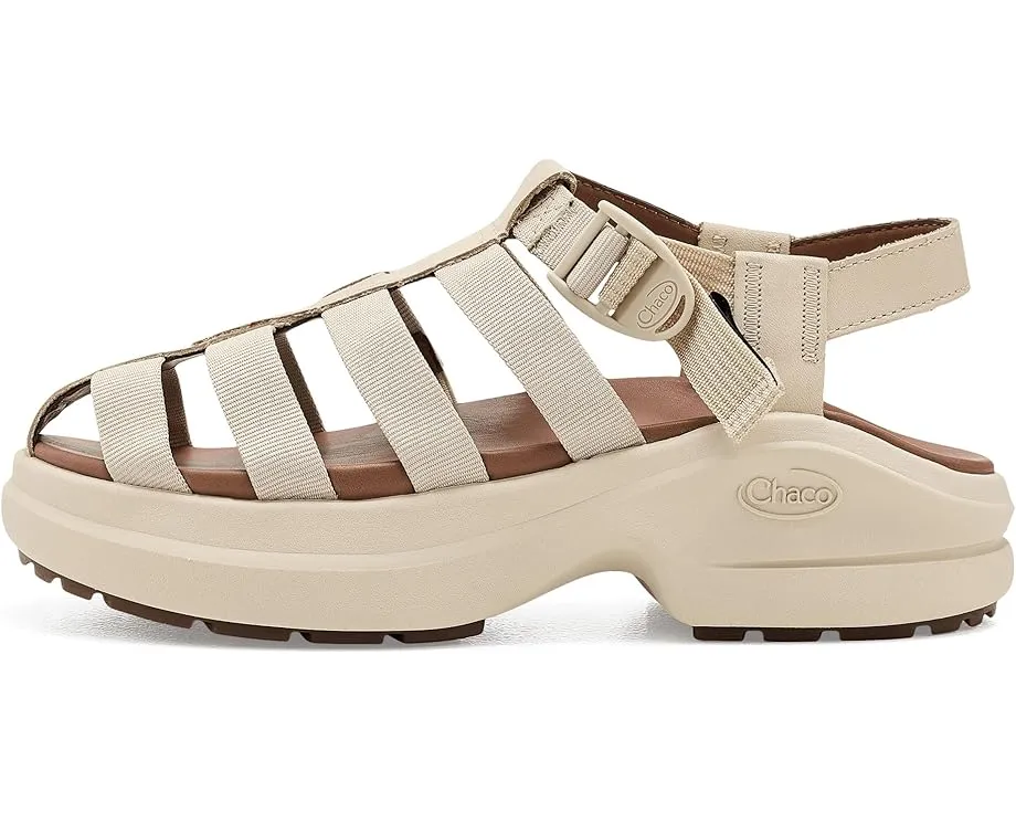 Сандалии Chaco Cushform Fisherman на платформе с кожаным верхом