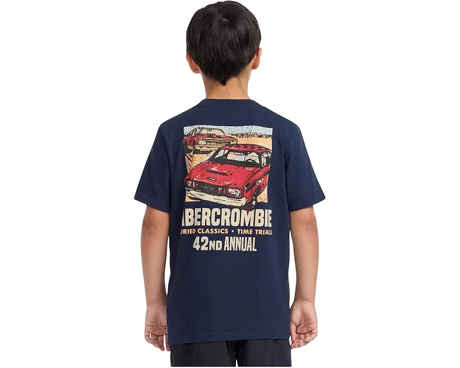 Футболка Abercrombie kids Anf Car Show с автомобильной графикой