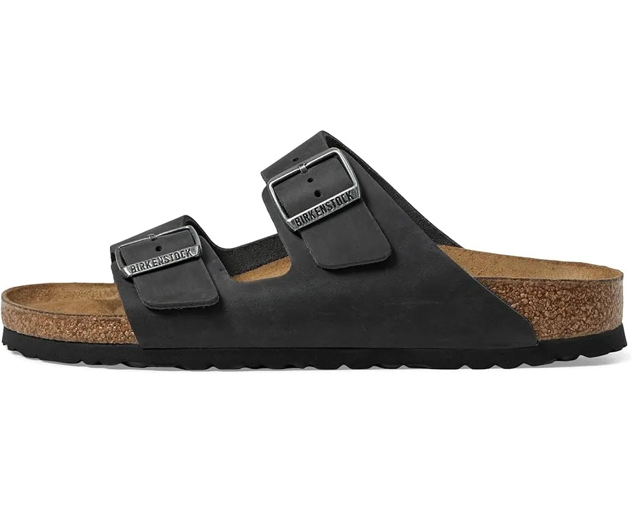 Birkenstock Сандалии Arizona из промасленной кожи с пробковой стелькой