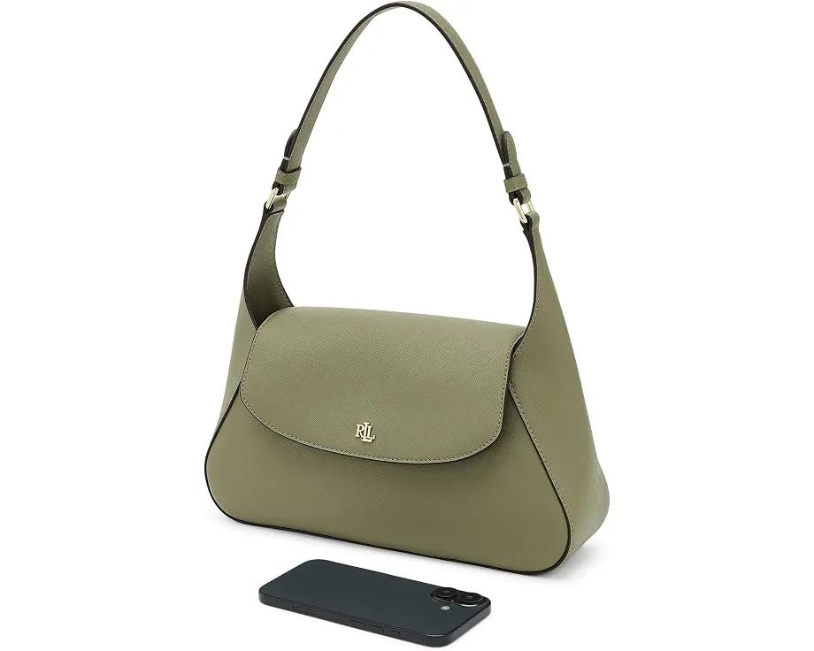 Кросс-боди сумка средняя Schylar из кожи с тиснением Lauren Ralph Lauren