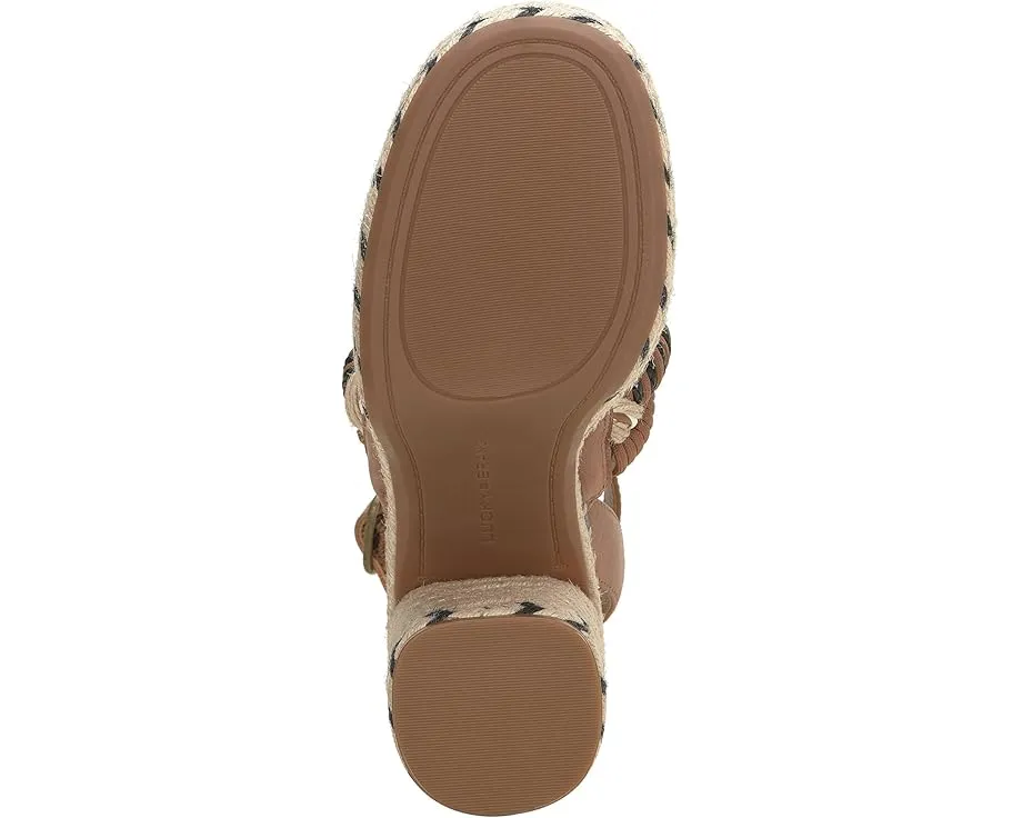 Сандалии Jewelly от Lucky Brand с двумя кожаными ремешками и высоким каблуком