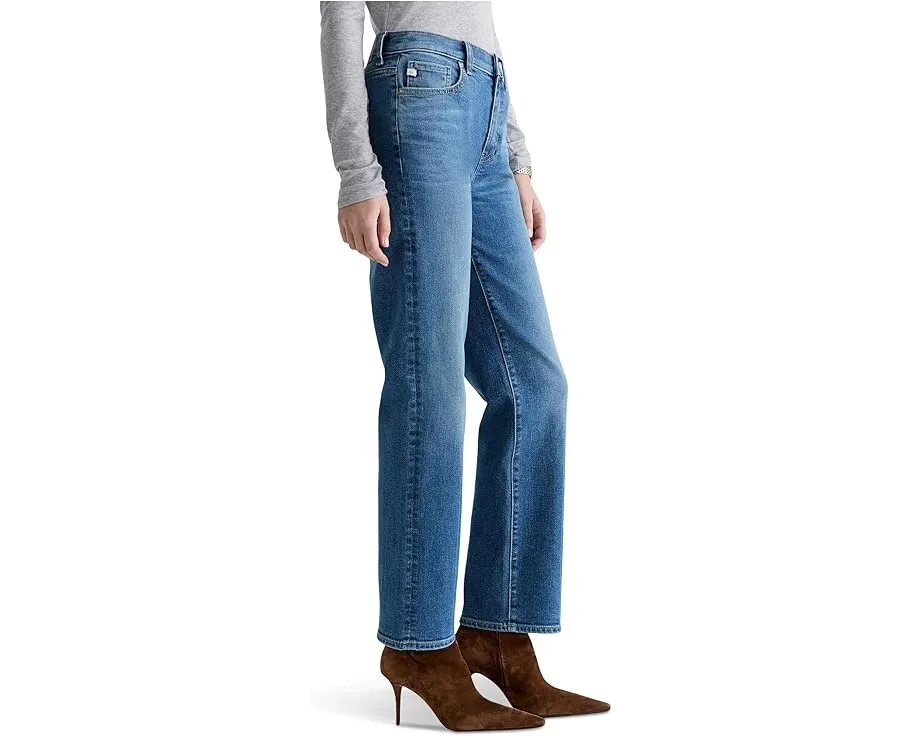 Джинсы Brinley Mid-Rise Straight с прямой средней посадкой в цвете Rewind от AG Jeans