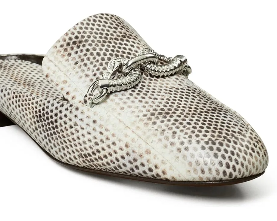 Лоферы Tory Burch Jessa без задника с узором и золотой фурнитурой