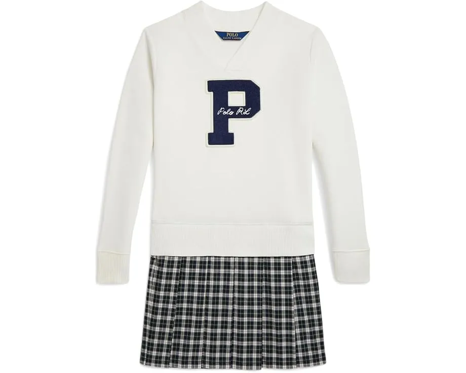 Платье-худи Letterman из флиса Polo Ralph Lauren Kids для старших детей