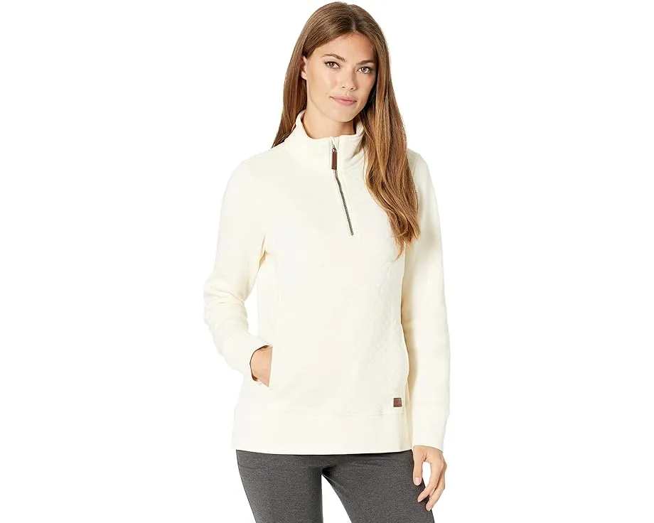 Свитшот L.L.Bean Quilted Sweatshirt 1/4 Zip Pullover с стеганым дизайном и воротником-стойкой