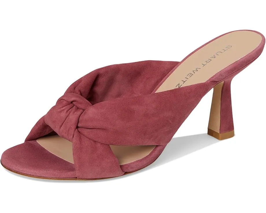 Босоножки Soplaya Slide 75 Stuart Weitzman на шпильке с узлом