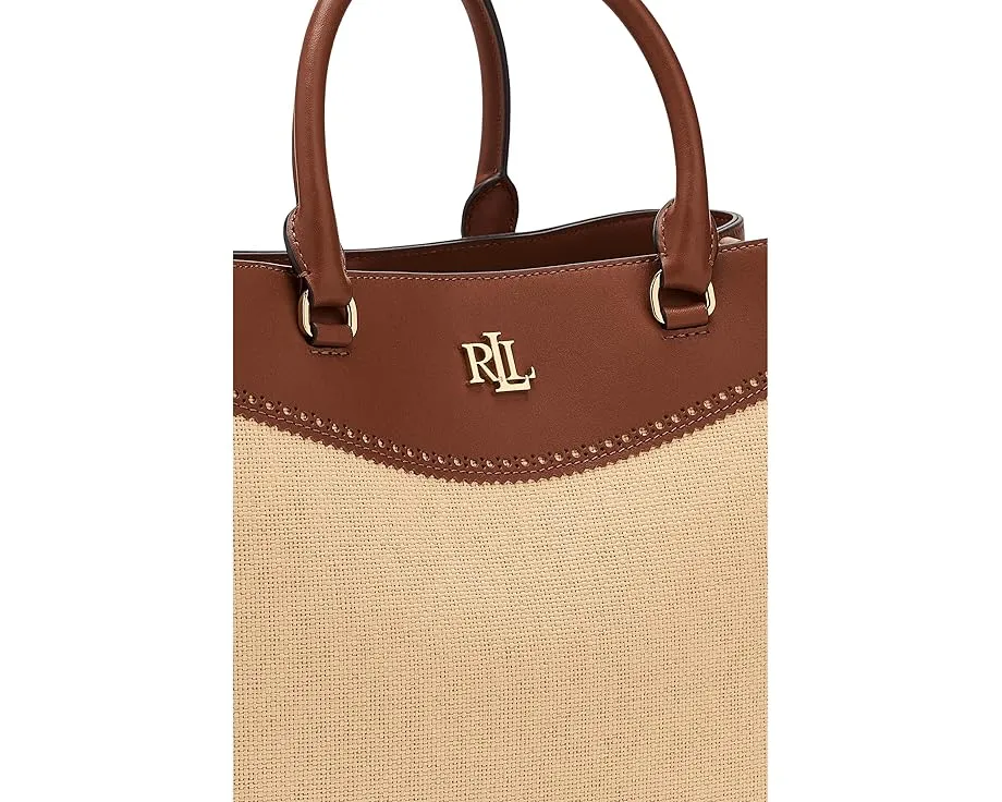 Большой сатчел Straw & Leather Marcy от Lauren Ralph Lauren