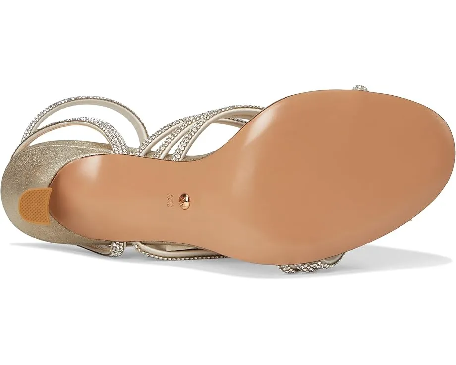 Босоножки Pelle Moda Brenen на каблуке с кристаллами и регулируемым ремешком