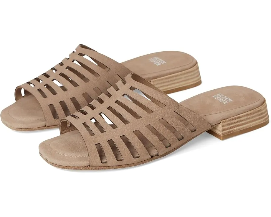 Сандалии Eileen Fisher Fira Slide с квадратным носком и низким каблуком