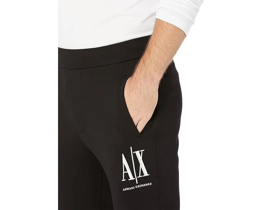 Брюки Armani Exchange Icon Cotton с вышитым логотипом и эластичным поясом