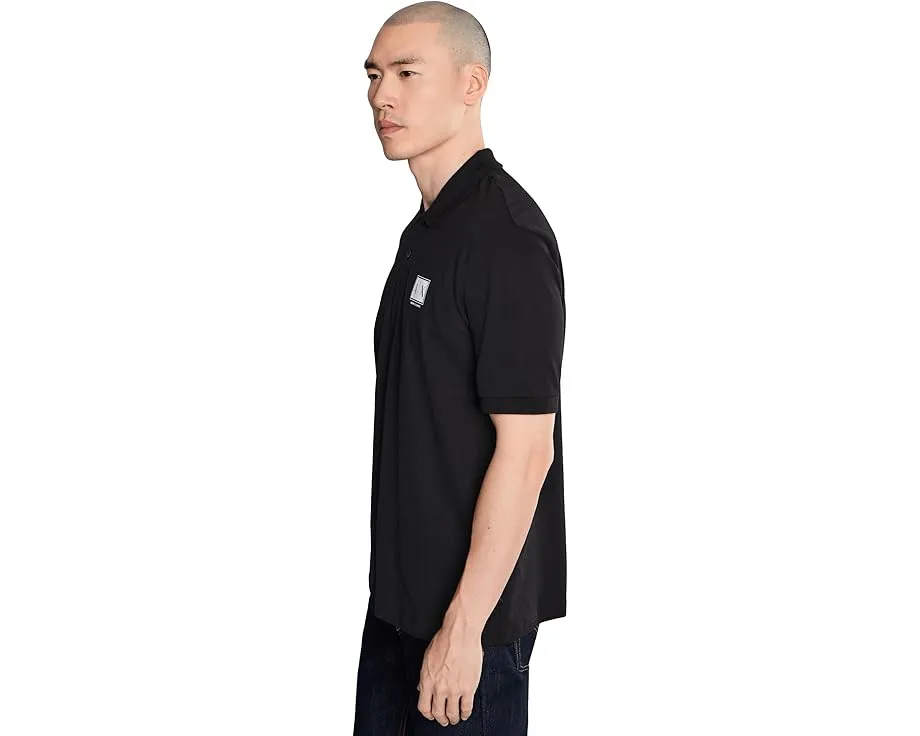 Поло Armani Exchange с блочным логотипом